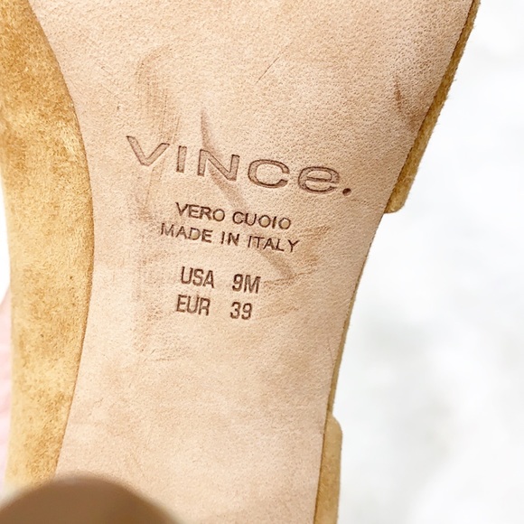 Vince. Percey Block Heel Espadrille Sandal Tan 9 - Picture 13 of 16